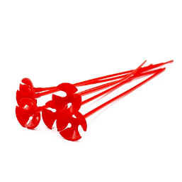 Varillas para globos rojo 12pcs