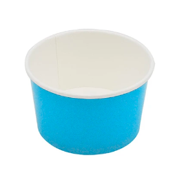 Vaso de cartón para postre azul 6pcs