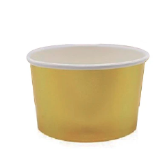 Vaso de cartón para postre dorada 6pcs