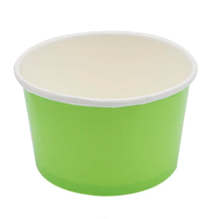 Vaso de cartón para postre verde 6pcs