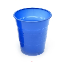 Vaso plastico 300cc azul 10pcs