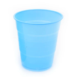 Vaso plastico 300cc celeste 10pcs