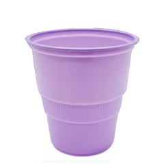 Vaso plastico 300cc lila 10pcs