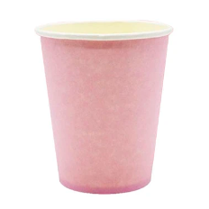 Vasos de cartón rosado 6pcs