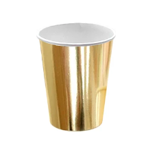 Vasos metalizado oro 6pcs