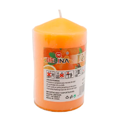 Vela cilíndrica aroma de naranja