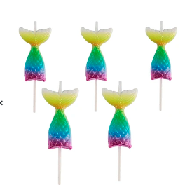 Velas de cola de sirena 5pcs