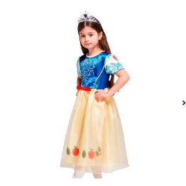 Vestido pincesa blancanieves