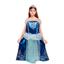 Vestido Princesa azul 1pcs