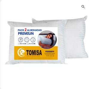 almohadas pack 2 premium tomisa 