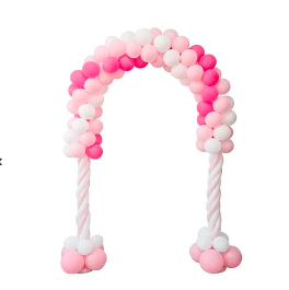 Arco de globos de látex rosa 116pcs