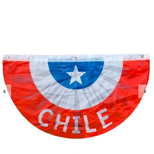 bandera de chile de ventana