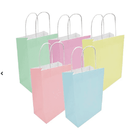 Bolsa de papel color pastel aleatorio