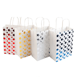 Bolsa de papel estrella metalizada color aleatorio