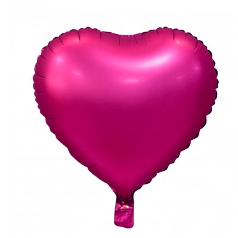 Globo corazón cromado rosa