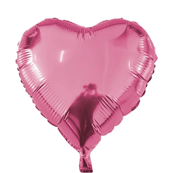 Globo corazón rosa 18 pulgadas