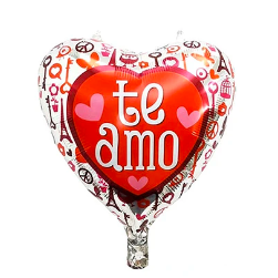 Globo metálico corazón