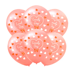 Globos de latex corazones 30cm 5pcs