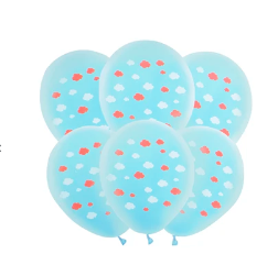 Globos de látex nube 5pc