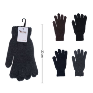 guantes de invierno en tonos oscuros