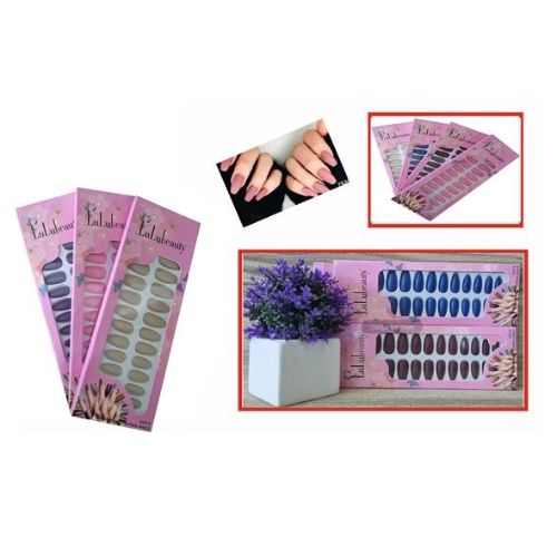 Juego de Uñas de Salón Instantánea 24 Pcs