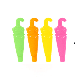 Juguete lapiz en forma de paraguas 5pcs colores surtidos