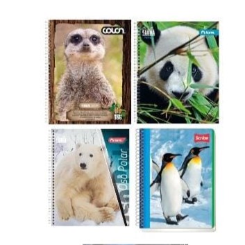 Pack 10 cuadernos universitarios Torre Fauna