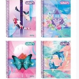 Pack 4 cuadernos Colon METALIZADOS