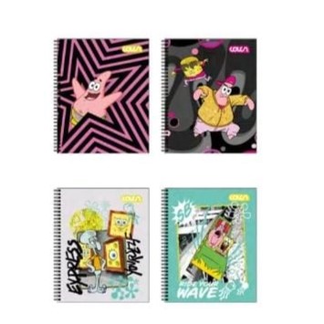 Pack 4 cuadernos triple Colon Bob esponja