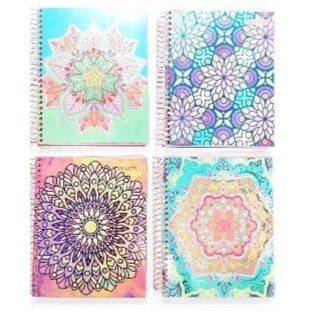 Pack 4 cuadernos triple colon flores