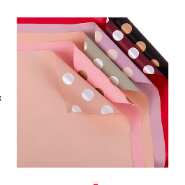 Papel Coreano con puntos color aleatorio 20pcs