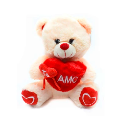 Peluche oso con corazón