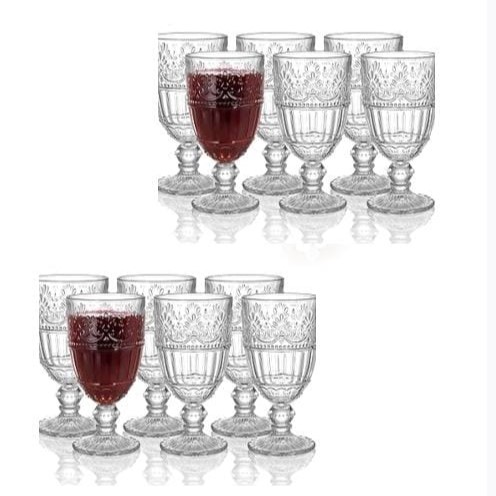 Set 6 copas de cristal