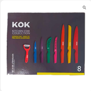 Set 8 Cuchillos Cocineros Colores – KÖK