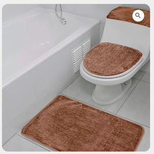  SET BAÑO LISO 3 PIEZAS DORAL – BEIGE