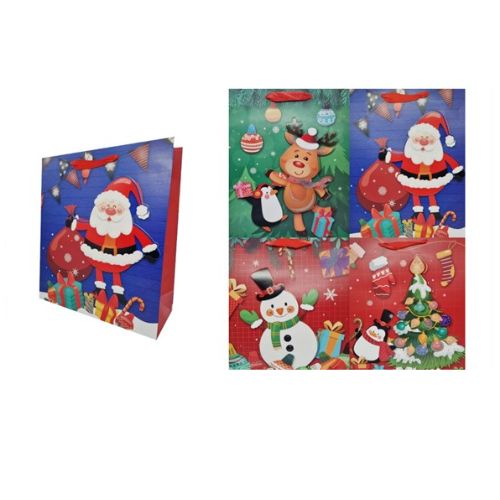 Set de 12 Pcs Bolsas de Navidad