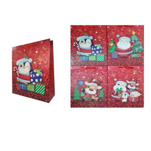 Set de 12 Pcs Bolsas de Navidad