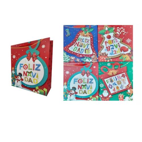 Set de 12 Pcs Bolsas de Navidad