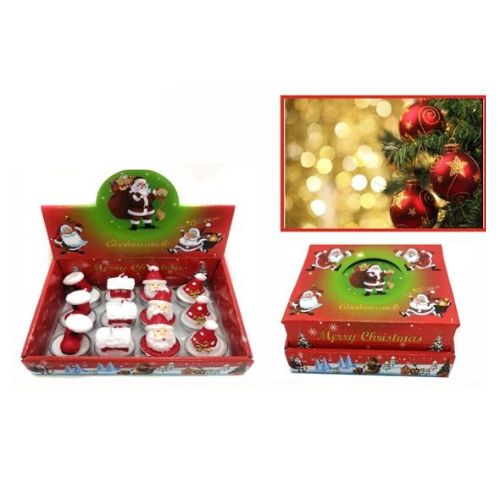 Set de 12 Velas Navideñas