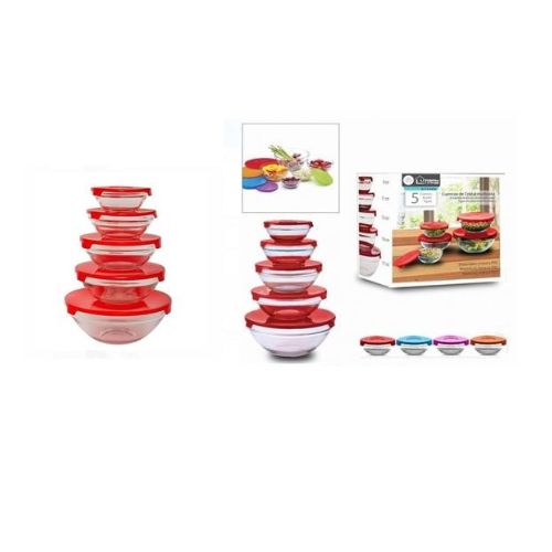 Set de 5 Bowls de Cristal