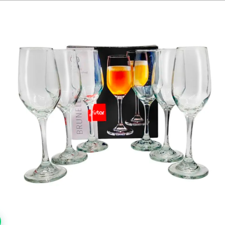 Set de 6 copas champagne Brunello Cristar