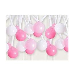 Set de globos de latex rosa