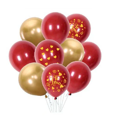 Set de globos de látex te amo 10pcs