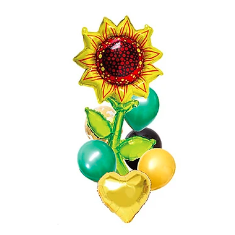 Set de globos girasol 7pcs