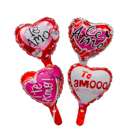 Set de globos te amo 4pcs 