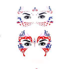 Stickers para rostro Fiestas Patrias