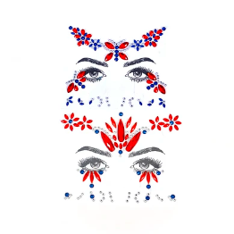 stickers para rostro fiestas patrias