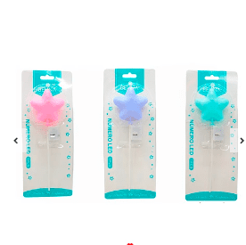 Topper de estrella con luces led 1pc color aleatorio