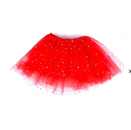 Tutu de estrellas 30cm rojo