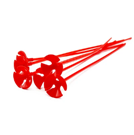 Varillas para globos rojo 12pcs